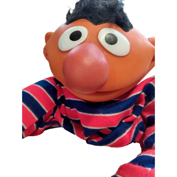 Vintage 70s Sesame Street Ernie Hand Puppet - Picture 1 of 6